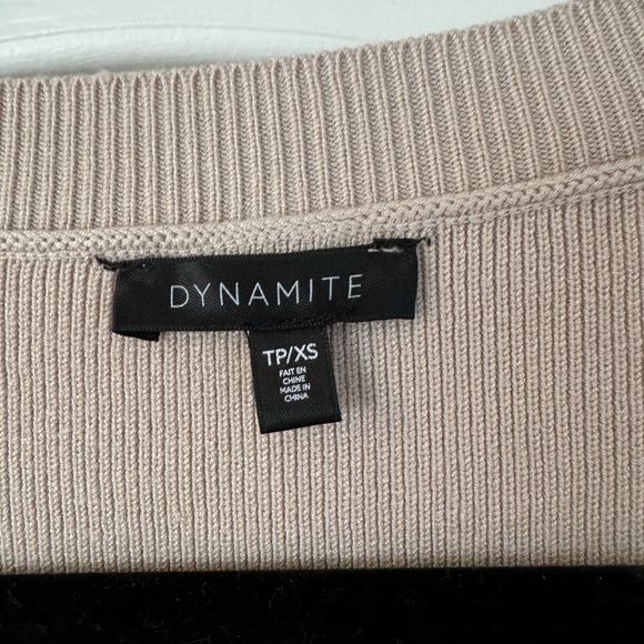 Dynamite Wrap-Style Rib Knit Long Sleeve Bodysuit women’s XS - Picture 2 of 3